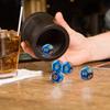 3pack Colorful Resins Divination Dices with Glitters Finish for Mystical Roleplay and Guidance