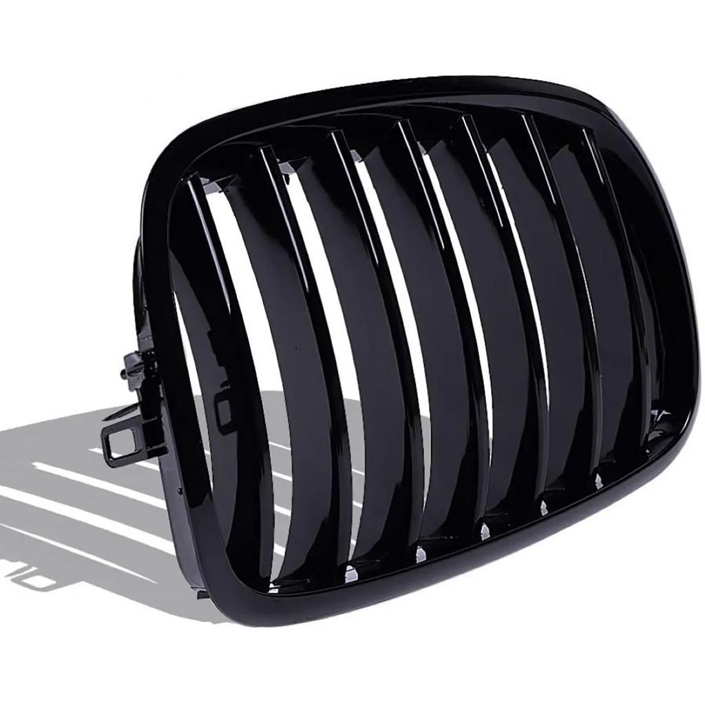 1Pair Car Front Mesh Grille with Base For BMW X5 X6 E70 E71 E72  #51137307599 51137307600
