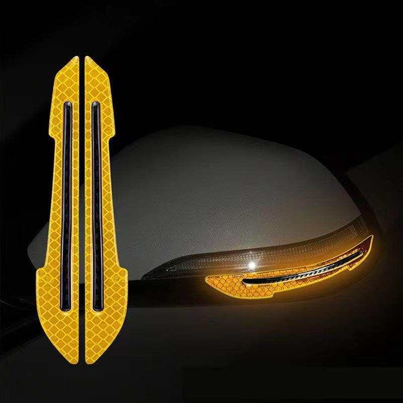 Car Door Edge Protector Reflective Anti-Collision Strip Vehicle Side Mirror Scratch Guard Nighttime Safety Reflector Car Body Sticker