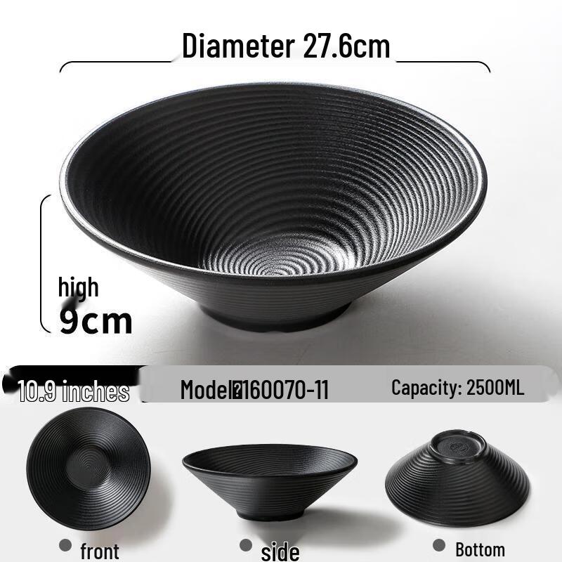 Commercial High-Temperature Melamine Ramen Bowl