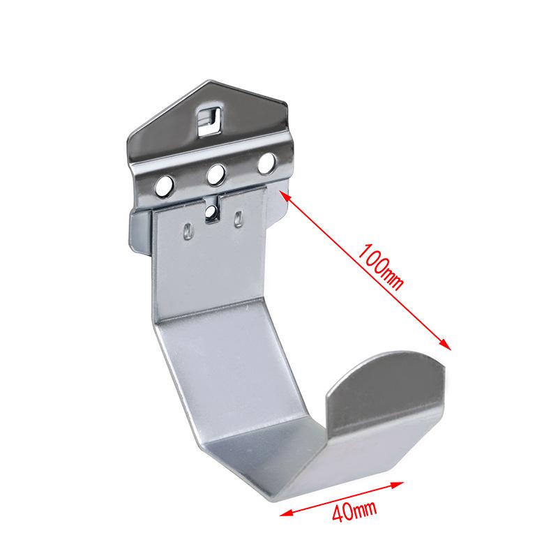 Panou Perforat Metalic cu Găuri Pătrate, Raft pentru Scule cu Cârlige pentru Șurubelnițe