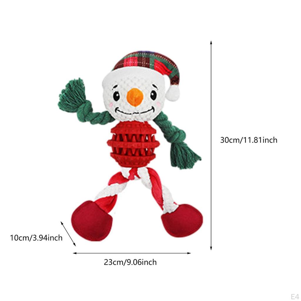 Christmas Plush Pet Toys, Dog Chew Toss Game, Games, Interactive Toys for Pets,