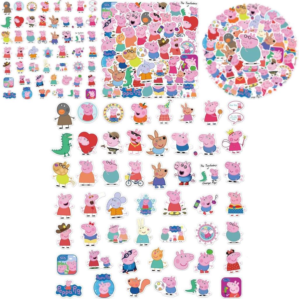 Süße 50 Stück Peppa Wutz Aufkleber Für Kinder Laptop Wasserdicht Und Langlebig Perfekt Für Personalisierung