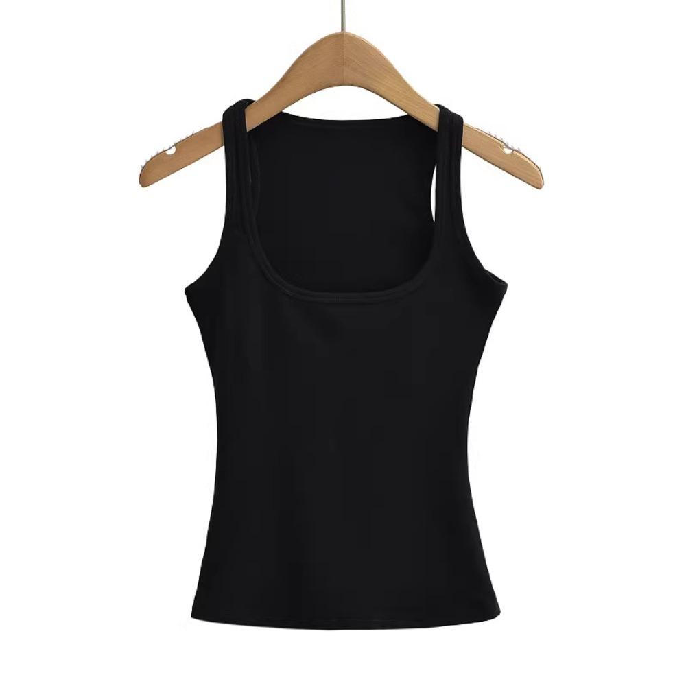 Crop Tops Damen Einfarbige Quadratischer Ausschnitt Camis Camisole Mode Tube Top Damen Ärmellos