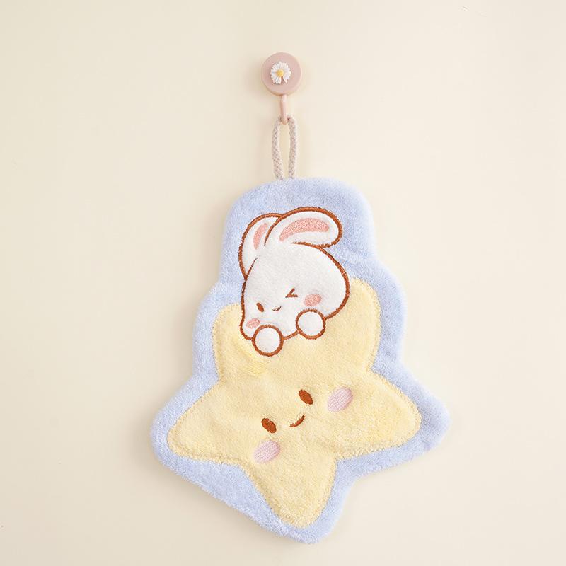 

1 шт. мультяшное милое лунное полотенце для рук в детском саду, не легкое для пролития волос, впитывающее маленькое полотенце