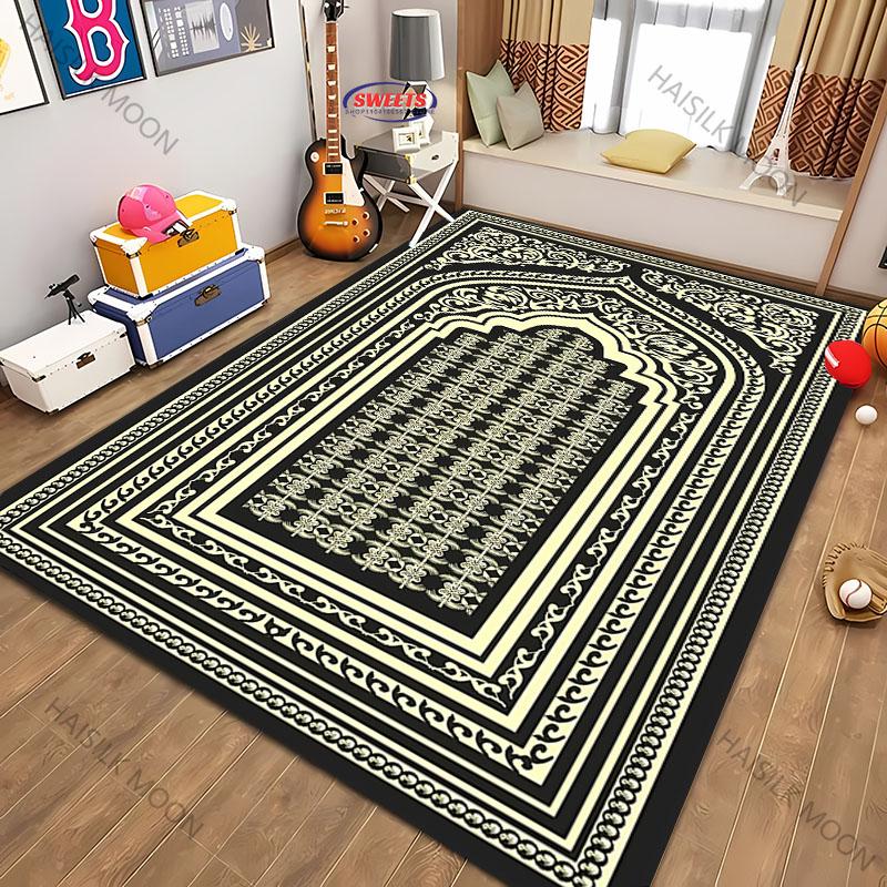 17 Style Islam Prayer Rug for Muslim Ramadan Soft Man Prayer Mat Portable Kids Bedroom Carpet Daily Prayer Mat Eid Al-Fitr Gifts