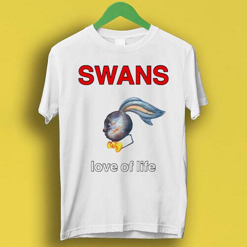 

Swans Love Of Life Rock Folk Retro Vintage Cool Gift Tee T Shirt P1424 S