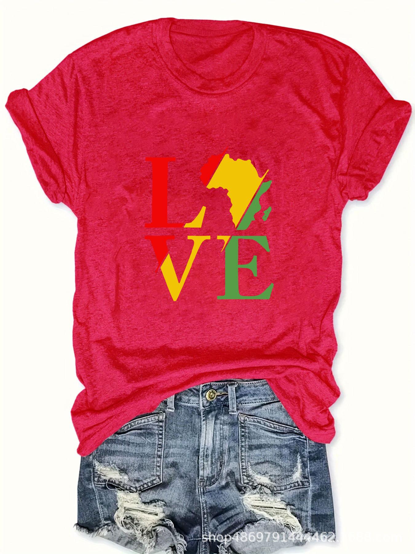 

Женская модная футболка с круглым вырезом L красный