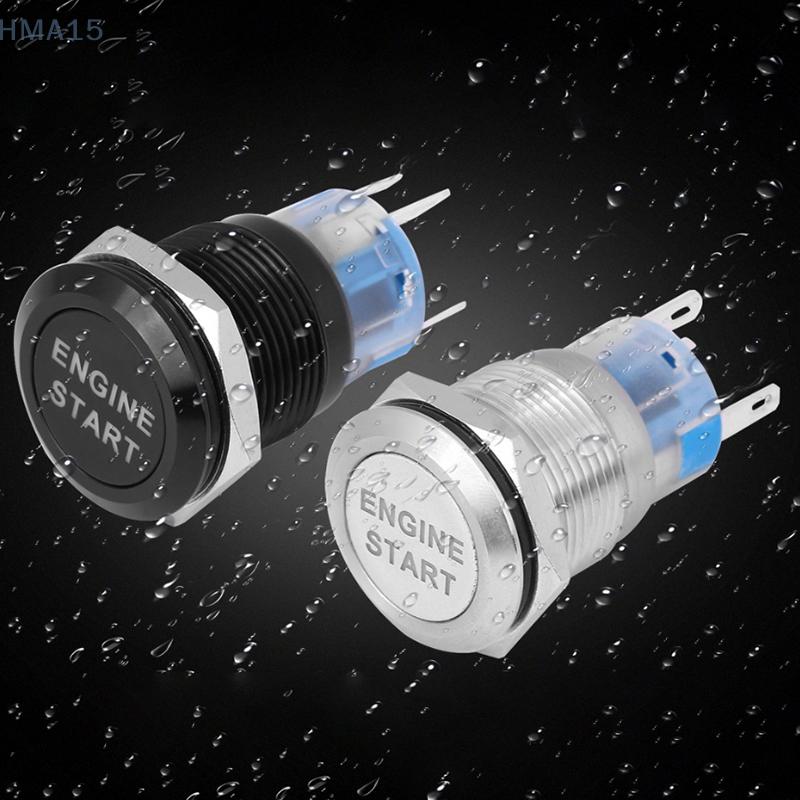 [EL]16mm 12V Momentary Speaker Speaker Button Toggle Switch Installation Hole With Car Pre Wiring Socket