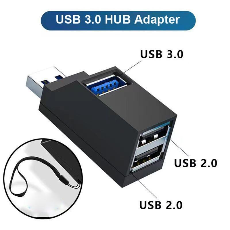 One To Three USB 3.0 Extender Car Splitter Multi Port Usb 2.0 Multi Function Reading USB Disk Charging Adapter For Laptop Office