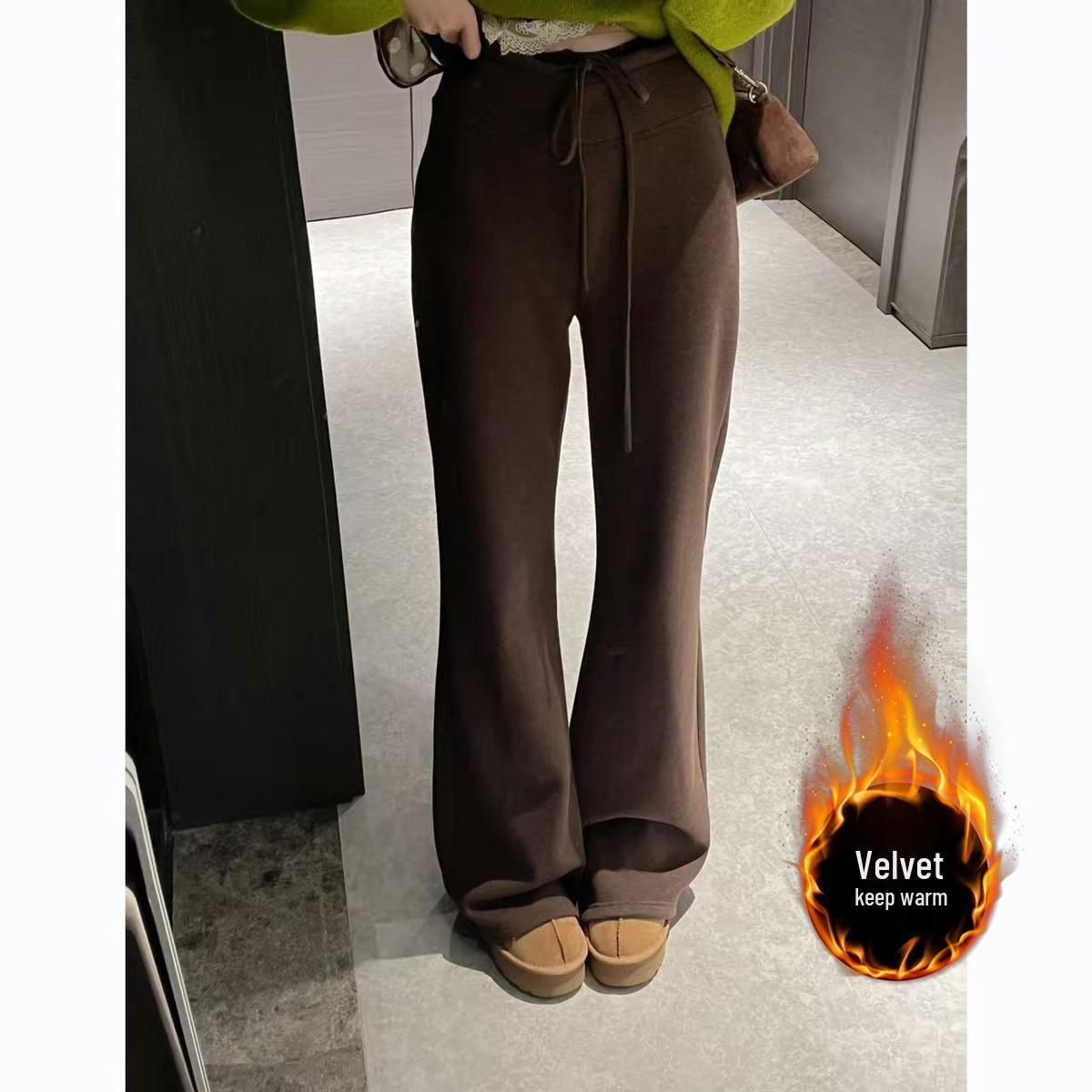 

2025 Plus Velvet Slimming Casual Pants M (50-58kg)