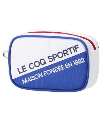 Coq Ball Holder Accessory Storage Zipper Pouch Round Golf LG5SBZ03L WH00 [Le Sportif] Women's (White)