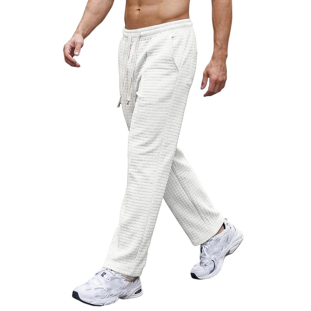 Men's  Leisure  Loose  Sports  Rope  Straight  Cylinder  Trousers