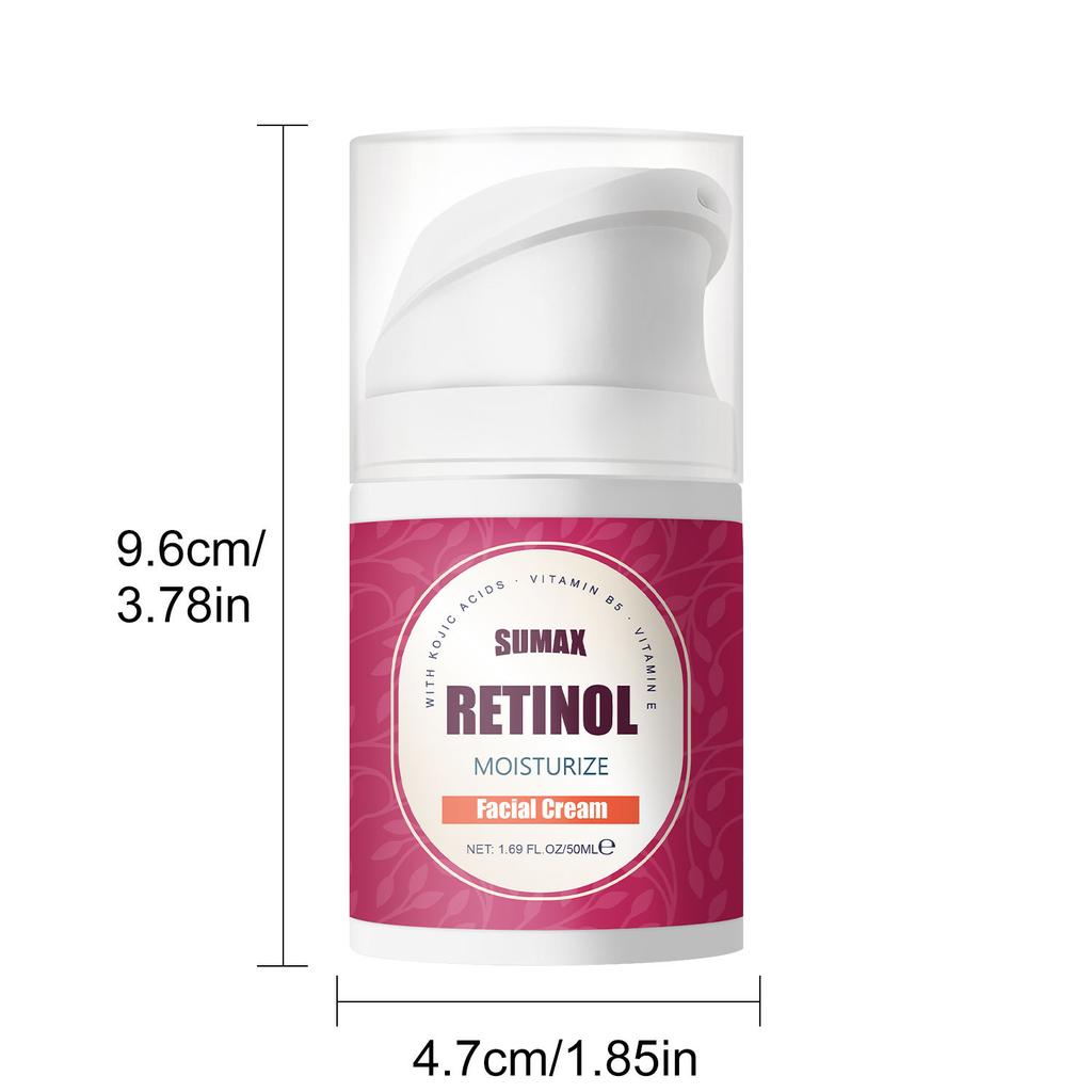 50ml Pressed Jar Retinol Face Cream Mooth Delicate Radiant and Translucent Rapid Absorption of Skin Retinol Anti Aging Serum