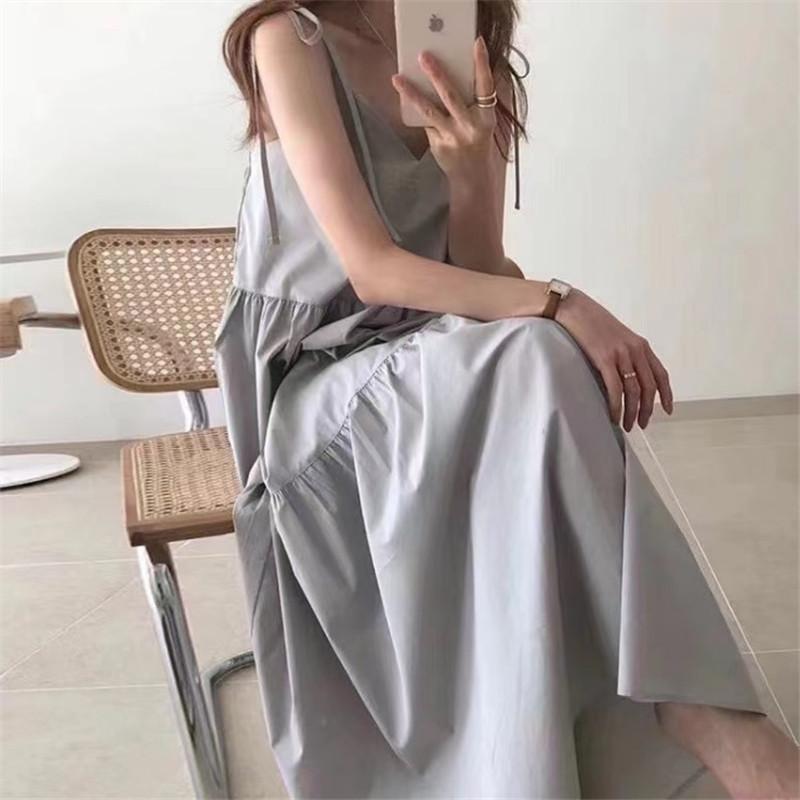 Summer Large Version Loose Fat MM Vest Sling Vest Long Dress Women