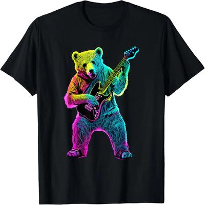 Bär spielt Gitarre - Gitarrist T-Shirt
