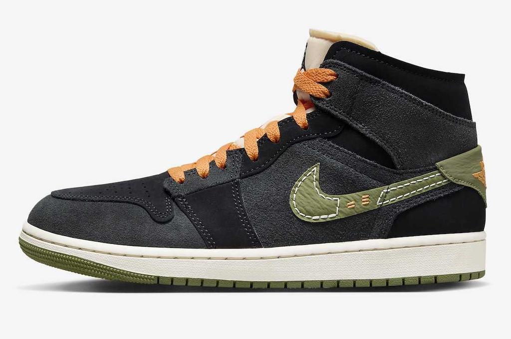 FD6817-003 Nike Air Jordan 1 Mid SE Craft Anthracite Light Olive (Men's)
