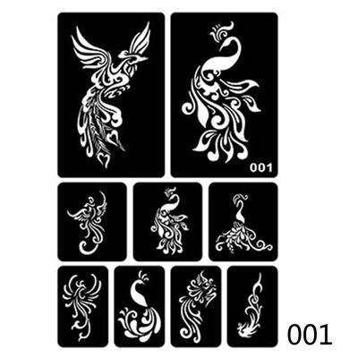 40 Style Small Airbrush Tattoo Stencils For Women Kids Drawing Template Henna Tattoo Stencil For Paiting Glitter Tattoos