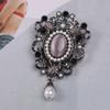 Vintage Palace Style Brooch For Women With Alloy Geometric Decorative Pin Accessory