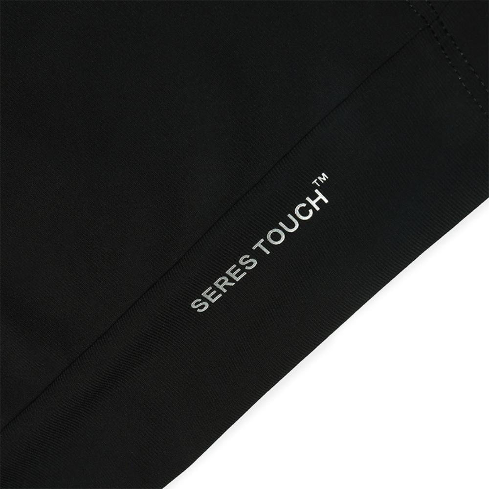 FILA Fitness Casual Comfortable Knitted Round Neck Short Sleeve T-Shirt Men Tops Deep-Black A11M521114F-BK