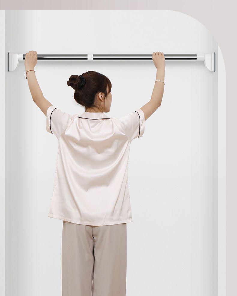 No-Drill Telescopic Clothes Drying & Hanging Rod - Anti-Slip Shower, Curtain & Wardrobe Solution