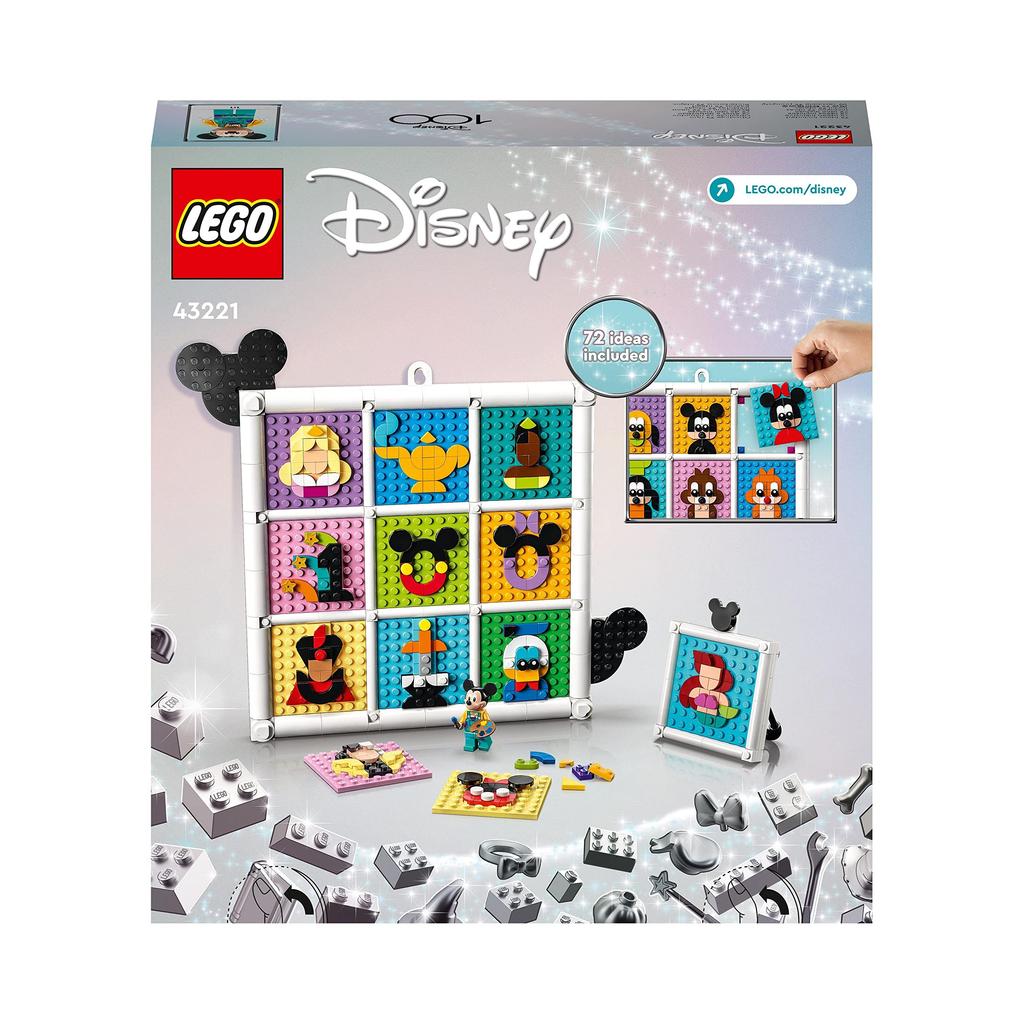 LEGO Disney 100: Disney's 100th Anniversary Collection of Popular Characters! 43221 Toy Blocks, Gift, Fantasy, for Girls Ages 6 and Up