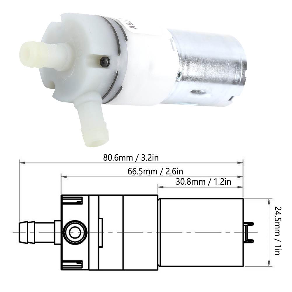 Mini Water Pump Stainless Steel AntiCorrosion Micro Portable Household DC 12.0V
