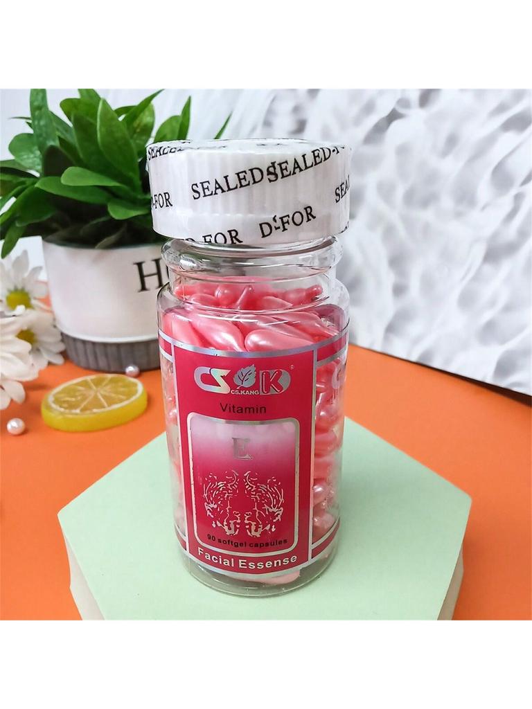 90Pcs Set VE Rejuvenating Moisturizing Essence Facial Capsules - Deeply Rejuvenating And Revitalizin