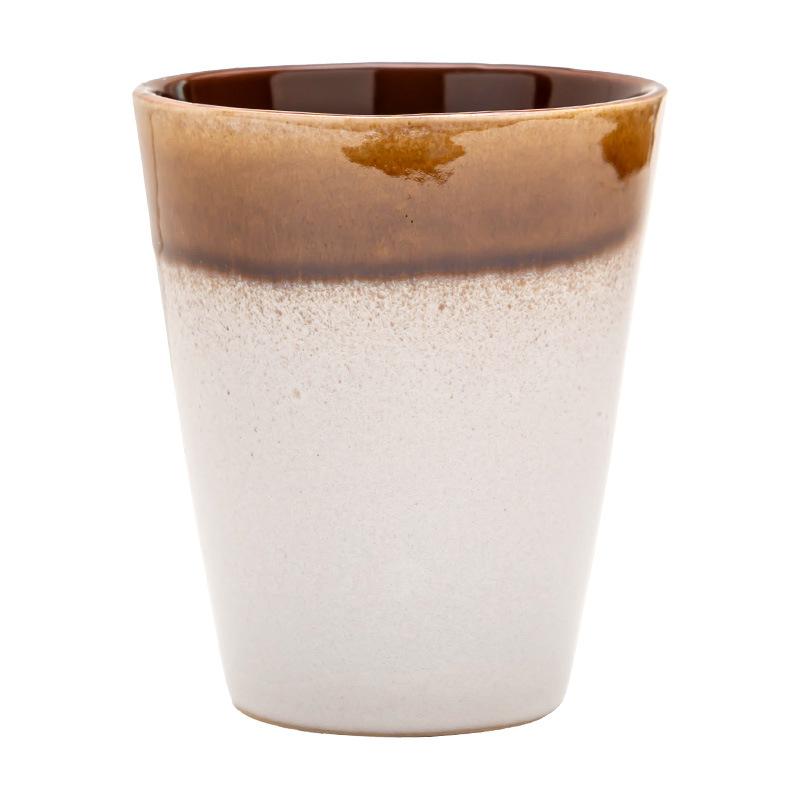 Ceramic Cup Retro Kiln Change Two-Color Cup Household Water Cup Tea Cup Restaurant Holding Coffee Cup Japanese Cup Without Handle