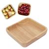 Wood Salad Bowl Square Thicked Simple Food Rice Salad Bowl Kitchen Tableware for Restaurant18cm / 7.1in