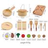 Baby Holz Montessori Spielzeug Spielhaus Nachmittagstee Set Modell Puzzle Spielzeug für Baby Geburtstag Spielzeug Zahlen Bausteine Lernspielzeug