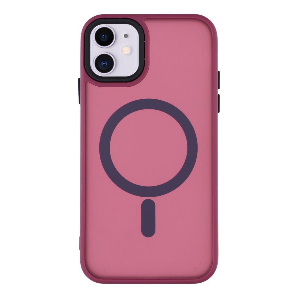 For iPhone 11 Case Compatible with MagSafe Skin-Touch PC + TPU Phone Cover