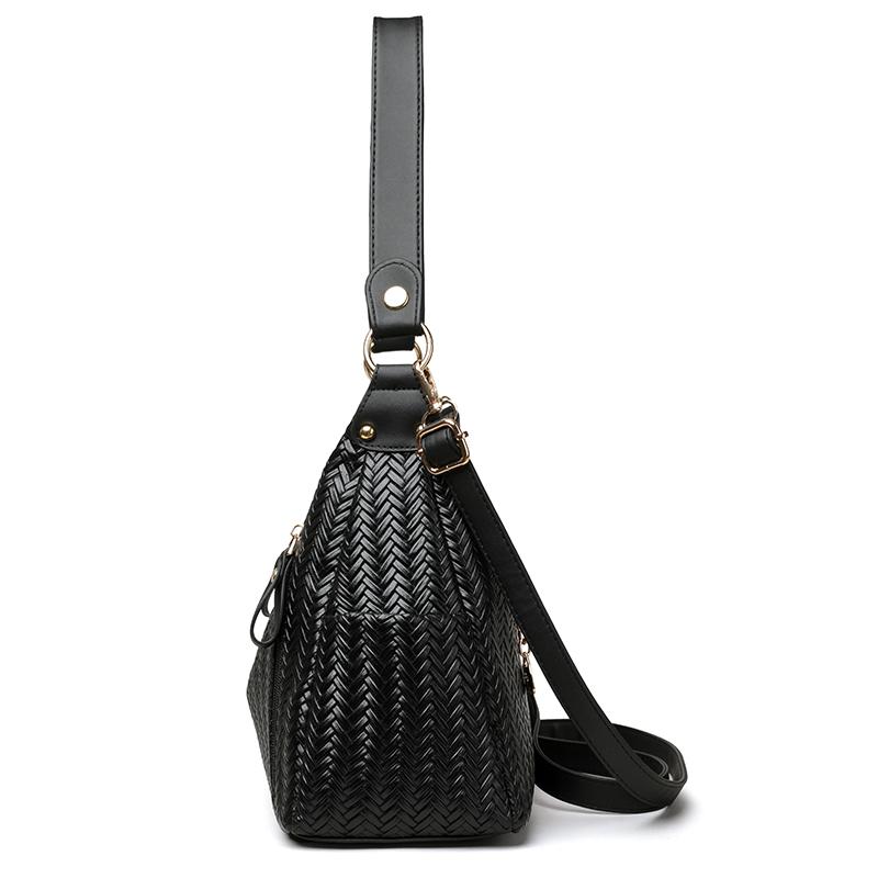 Große Umhängetasche PU Crossbody Tasche Mehrschichtige Tasche Muttertasche