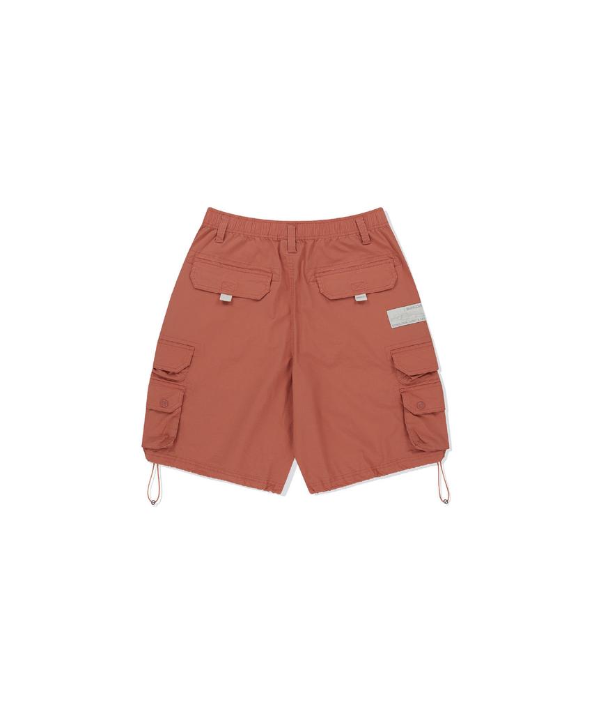 Sun Love Field Cargo Shorts Orange