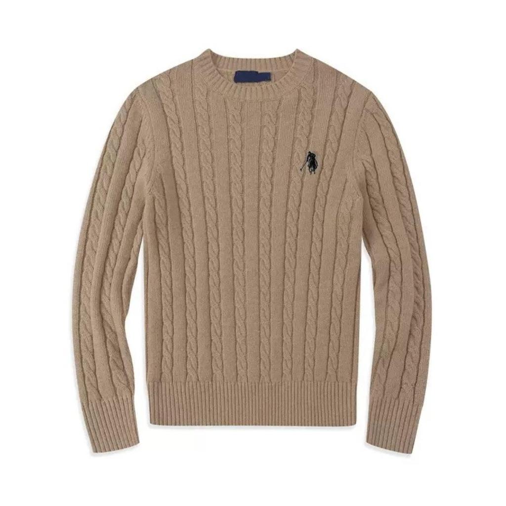 RogueWave Autumn and Winter Comfortable High-end Fashion Brand Embroidery Business Casual Versatile Warm Long Sleeved Top