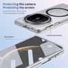 HD Transparent Magnetic Case For Huawei Mate X3 X5 X6 XT Foldable Crystal Clear Cover With Clear Tempered Glass Screen Protector