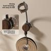Plastic Wall Mount Hair Dryer Holder With Rotating Design For Bathroom Convenience