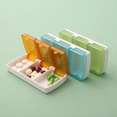 Neue 3 Grids Mini Organizer Fall Pille Box Reise Tablet Halter Container Medizin Medikament Lagerung Box Tablet Pille Veranstalter Fall heißer