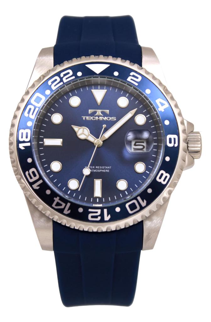Technos T6C28NN Date 100th Anniversary Blue Men's Watch, Model,