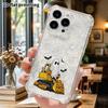 Phone Case: 2D flat suitable for iPhone 18 17 16 15 14 13 Pro, transparent corner protection case, ghost excavator, Christmas and Halloween gifts