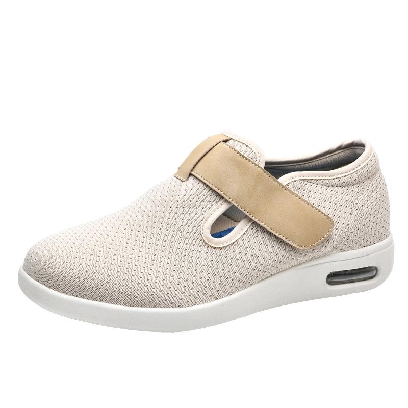 Fattening and widening old shoes in summer and autumn, walking casual shoes are easy for women to wear and take off adjustable shoes