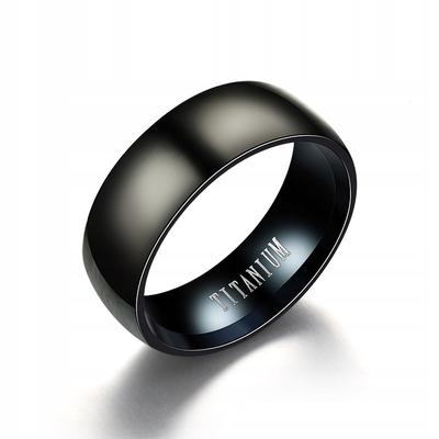 Wedding Ring Ring Black Titanium Steel Matt 161