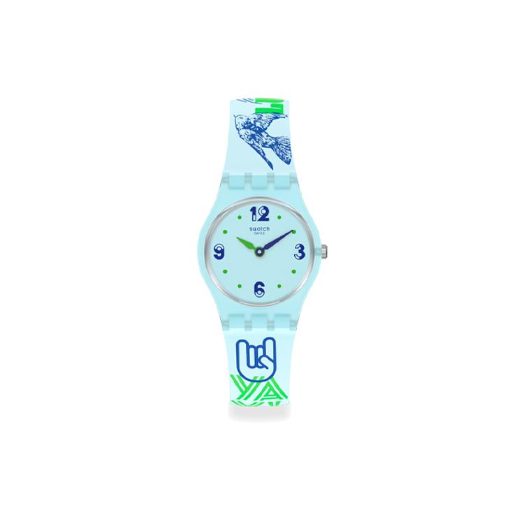 SWATCH Women s 25mm Blue Watch LN157 LN157 Lake Green