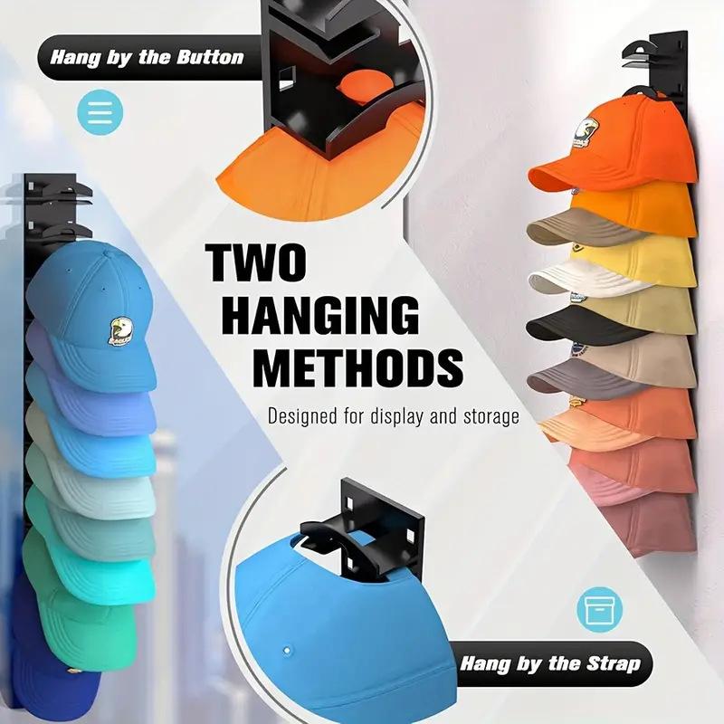 Baseball Caps Holder Acrylic Hat Organizers Hat Display Stand for Bedroom Closet Large Capacity Peaked Hat Storage Rack Hat Organizer for Baseball Cap