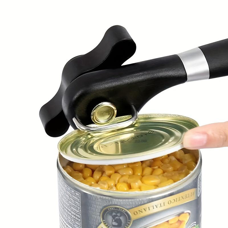 Multifunctional Stainless Steel Can Opener - Easy To Use, Quick, Effortless, and Convenient Kitchen Tool for Opening Cans of Various Sizes