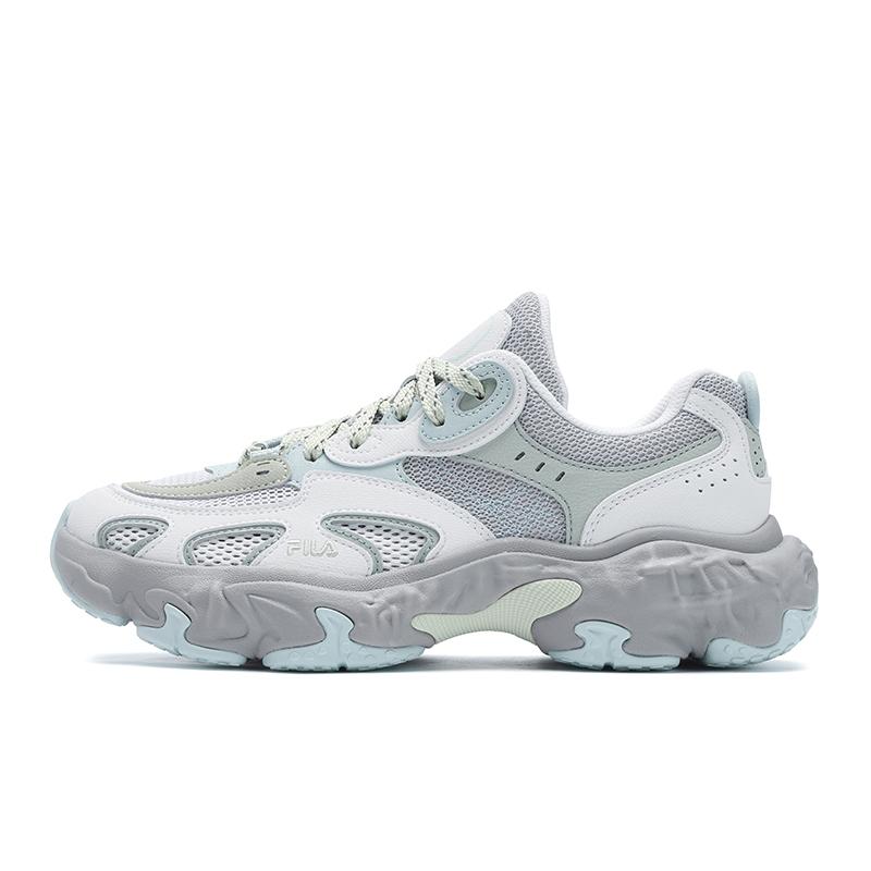 Fila Tornado Fashionable Comfortable Breathable Lightweight Low-Top Casual Shoes Women sneaker White Gray F12W532154FAB