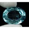 Carved Certified 42.40 Ct Natural Sea Blue Aquamarine Oval Cut Gemstone