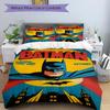 3pcs Cartoon Gotham Bedding Set, Duvet Cover and Pillowcases Machine Washable Seasons all suitable, Design for Bedroom (No Filling)303