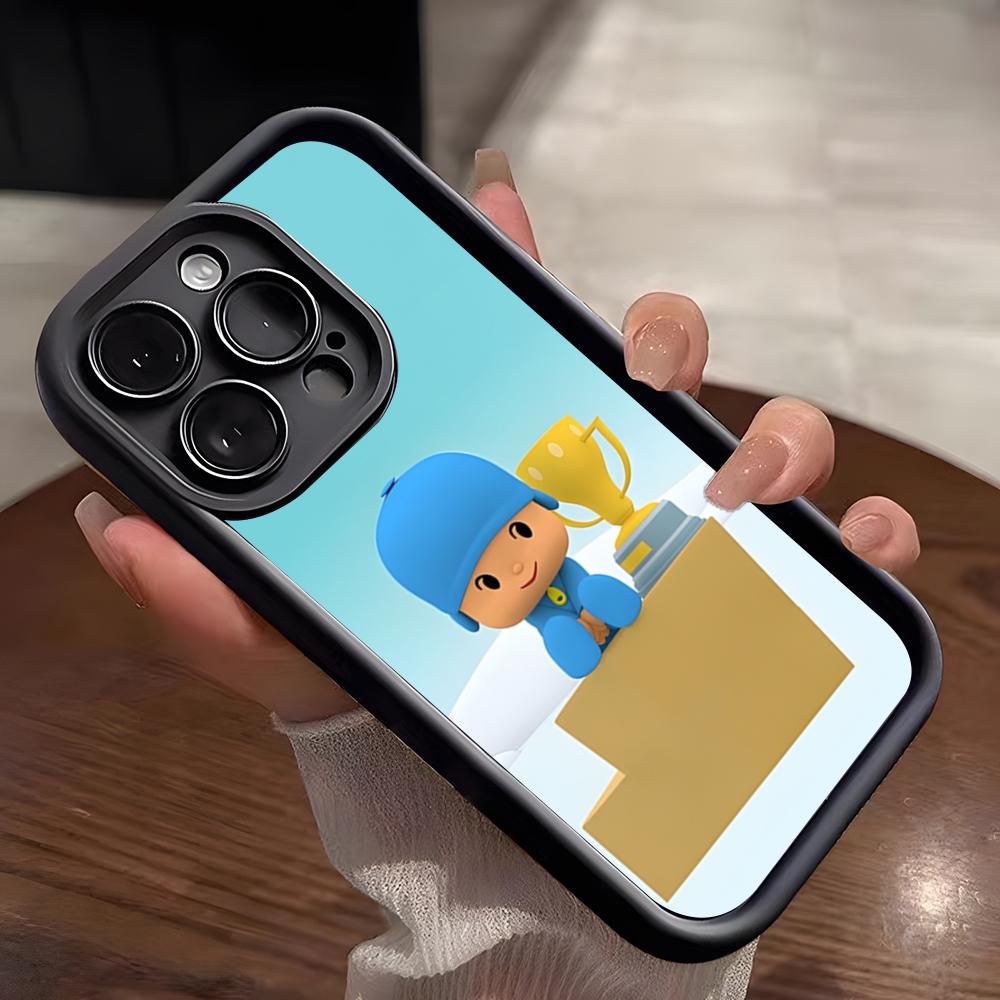 Pocoyo Phone Case For IPhone 17 Pro Max 15 Pro 16 14 Plus 12 13 Mini 11 Pro Shockproof Soft Cover