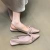 Bow Baotou Sandals Women's 2025 New Niche Design Versatile Commuter Dating Women's Shoes